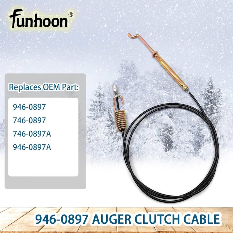 Funhoon 946-0897 Auger Clutch Cable for MTD, Yard Machine, Troy-Bilt, Cub Cadet, Craftsman Snow Blowers Replaces 946-0897A 746-0897 746-0897A - Image 3